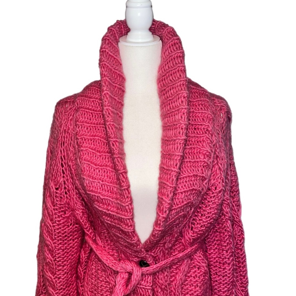 Vintage Victoria's Secret Pink Cardigan Sweater Size LARGE - Picture 2 of 16